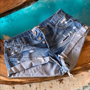 One x One Teaspoon Brand Denim Shorts 🔥🔥🔥
